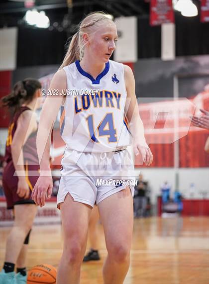 Thumbnail 1 in Lowry vs. Pahrump Valley (NIAA Class 3A State Girls Semifinal) photogallery.