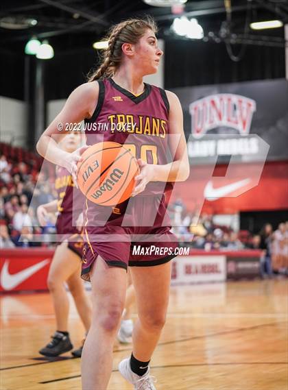 Thumbnail 2 in Lowry vs. Pahrump Valley (NIAA Class 3A State Girls Semifinal) photogallery.