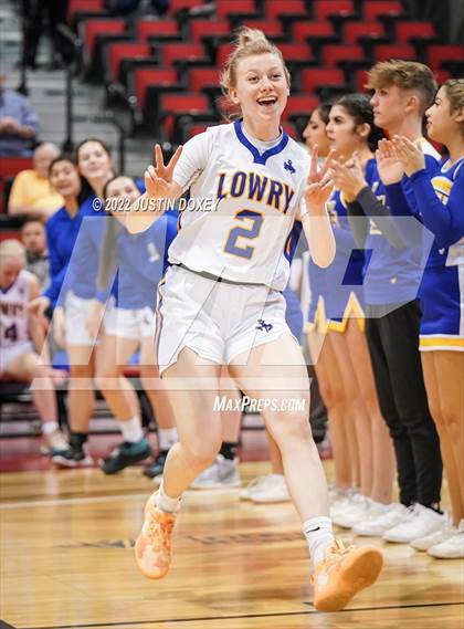 Thumbnail 3 in Lowry vs. Pahrump Valley (NIAA Class 3A State Girls Semifinal) photogallery.