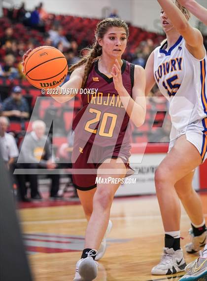 Thumbnail 2 in Lowry vs. Pahrump Valley (NIAA Class 3A State Girls Semifinal) photogallery.