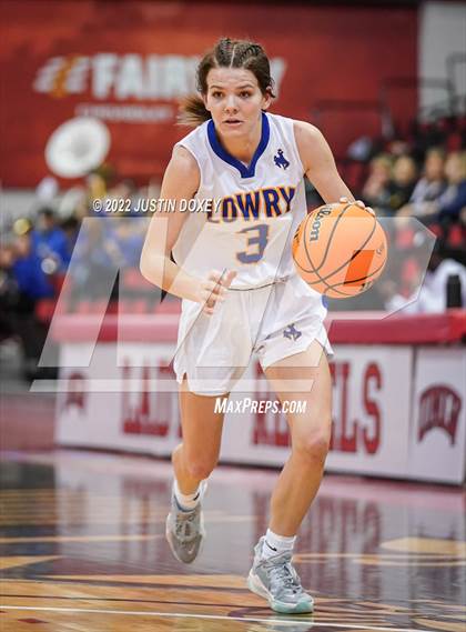 Thumbnail 3 in Lowry vs. Pahrump Valley (NIAA Class 3A State Girls Semifinal) photogallery.