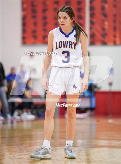 Thumbnail 2 in Lowry vs. Pahrump Valley (NIAA Class 3A State Girls Semifinal) photogallery.