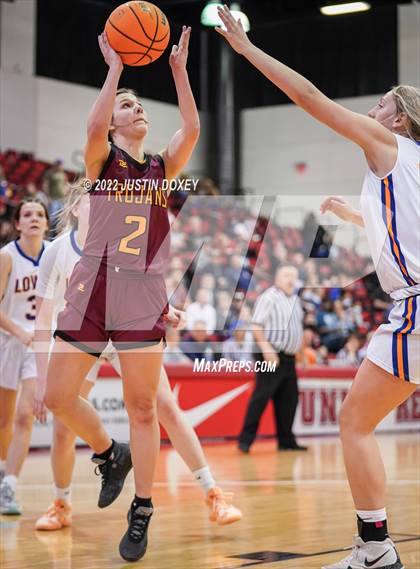 Thumbnail 3 in Lowry vs. Pahrump Valley (NIAA Class 3A State Girls Semifinal) photogallery.