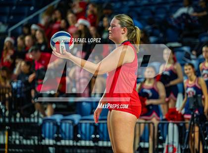 Thumbnail 1 in O'Connor vs. Dawson (UIL Volleyball 6A D1 State Semifinals) photogallery.