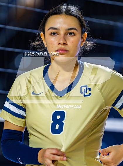Thumbnail 1 in O'Connor vs. Dawson (UIL Volleyball 6A D1 State Semifinals) photogallery.