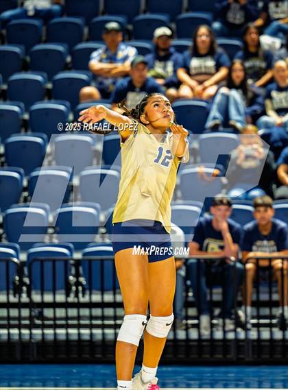 Thumbnail 1 in O'Connor vs. Dawson (UIL Volleyball 6A D1 State Semifinals) photogallery.