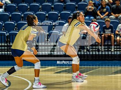 Thumbnail 1 in O'Connor vs. Dawson (UIL Volleyball 6A D1 State Semifinals) photogallery.