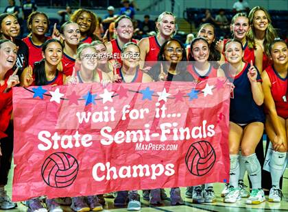 Thumbnail 3 in O'Connor vs. Dawson (UIL Volleyball 6A D1 State Semifinals) photogallery.