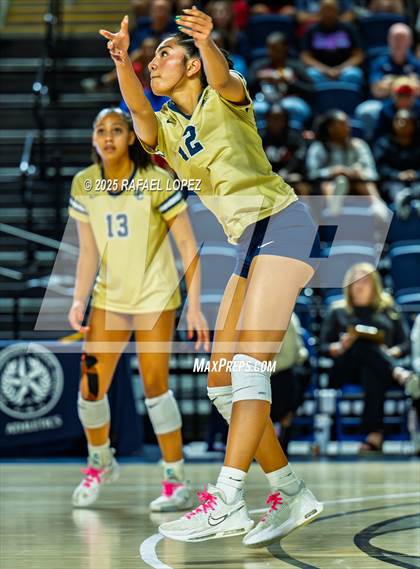 Thumbnail 3 in O'Connor vs. Dawson (UIL Volleyball 6A D1 State Semifinals) photogallery.