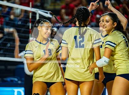 Thumbnail 1 in O'Connor vs. Dawson (UIL Volleyball 6A D1 State Semifinals) photogallery.
