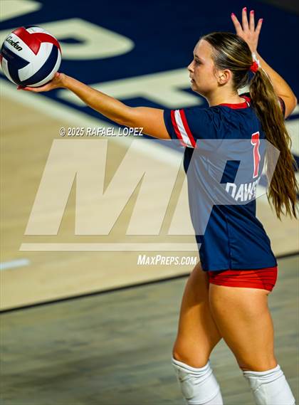 Thumbnail 1 in O'Connor vs. Dawson (UIL Volleyball 6A D1 State Semifinals) photogallery.