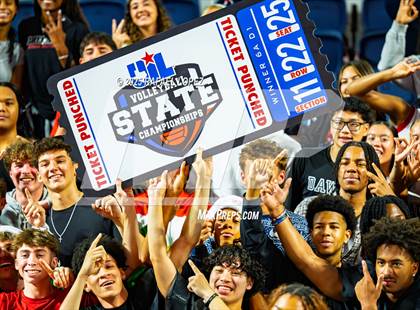Thumbnail 1 in O'Connor vs. Dawson (UIL Volleyball 6A D1 State Semifinals) photogallery.