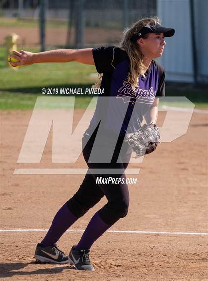 Thumbnail 1 in Woodcrest Christian @ Santiago (CIF SS D6 Semifinal) photogallery.