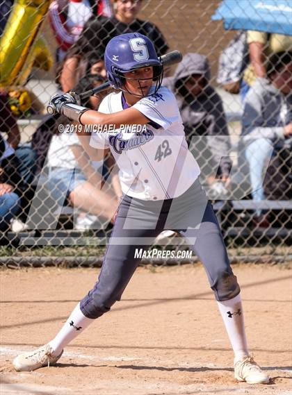 Thumbnail 3 in Woodcrest Christian @ Santiago (CIF SS D6 Semifinal) photogallery.