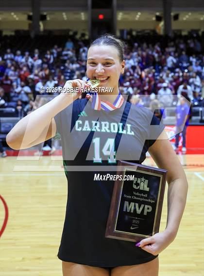 Thumbnail 1 in Southlake Carroll vs. Austin (UIL 6A D2 Volleyball Medal Ceremony) photogallery.