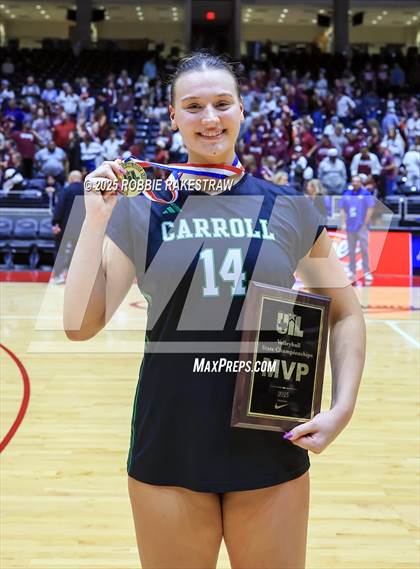 Thumbnail 3 in Southlake Carroll vs. Austin (UIL 6A D2 Volleyball Medal Ceremony) photogallery.