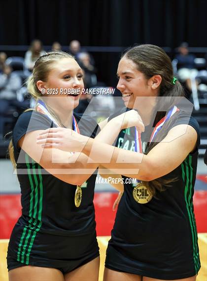 Thumbnail 3 in Southlake Carroll vs. Austin (UIL 6A D2 Volleyball Medal Ceremony) photogallery.