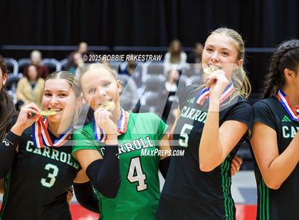 Thumbnail 3 in Southlake Carroll vs. Austin (UIL 6A D2 Volleyball Medal Ceremony) photogallery.