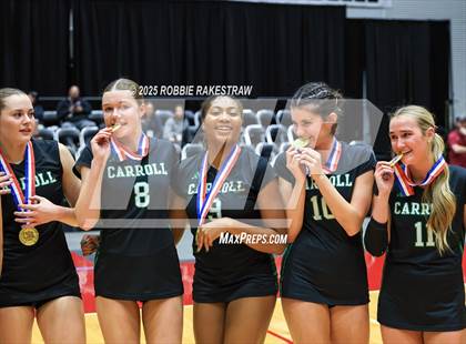 Thumbnail 3 in Southlake Carroll vs. Austin (UIL 6A D2 Volleyball Medal Ceremony) photogallery.