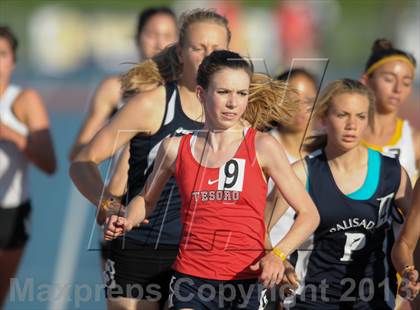 Thumbnail 3 in CIF State Track and Field Championships (Day 2 - Girls 1600m) photogallery.