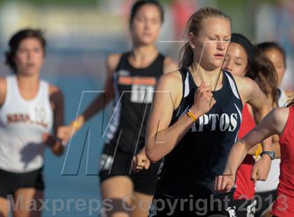 Thumbnail 1 in CIF State Track and Field Championships (Day 2 - Girls 1600m) photogallery.