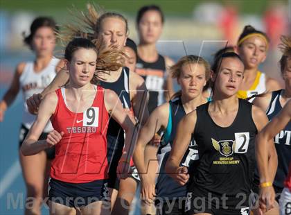 Thumbnail 1 in CIF State Track and Field Championships (Day 2 - Girls 1600m) photogallery.