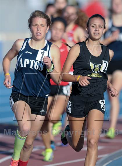 Thumbnail 1 in CIF State Track and Field Championships (Day 2 - Girls 1600m) photogallery.
