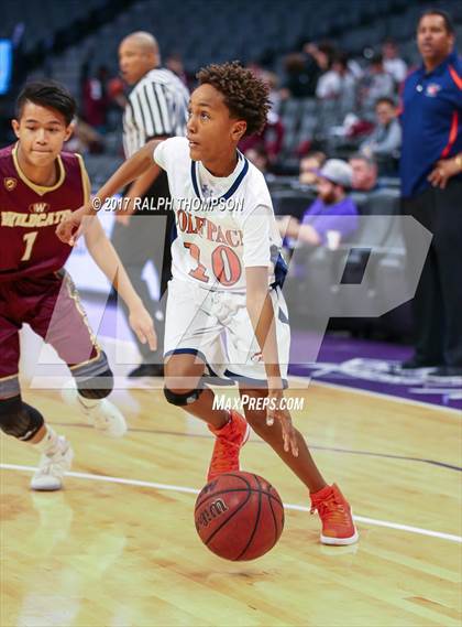 Thumbnail 1 in Cosumnes Oaks vs. Whitney (@ Golden 1 Center) photogallery.