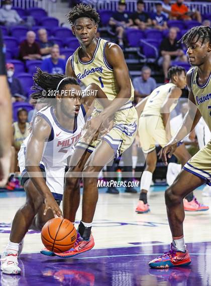 Thumbnail 1 in Milton vs Calvary Christian (City of Palms Classic) photogallery.