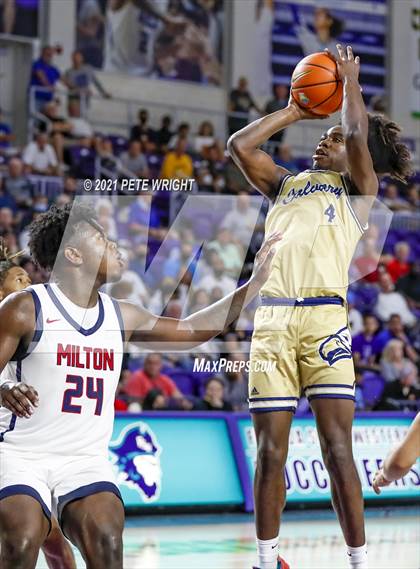 Thumbnail 2 in Milton vs Calvary Christian (City of Palms Classic) photogallery.