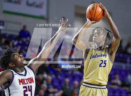 Thumbnail 1 in Milton vs Calvary Christian (City of Palms Classic) photogallery.
