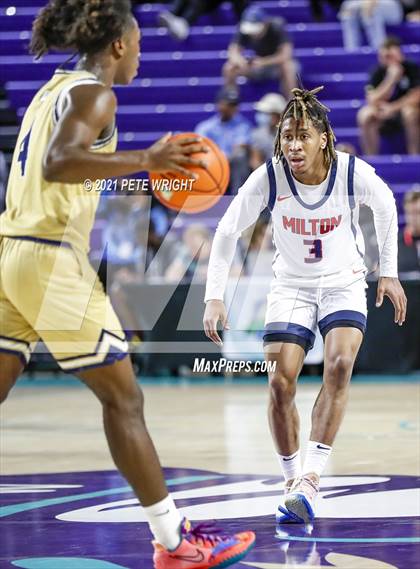 Thumbnail 1 in Milton vs Calvary Christian (City of Palms Classic) photogallery.