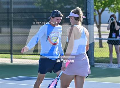 Thumbnail 3 in Utopia vs Irion County (UIL 1A Mixed Doubles State Finals) photogallery.