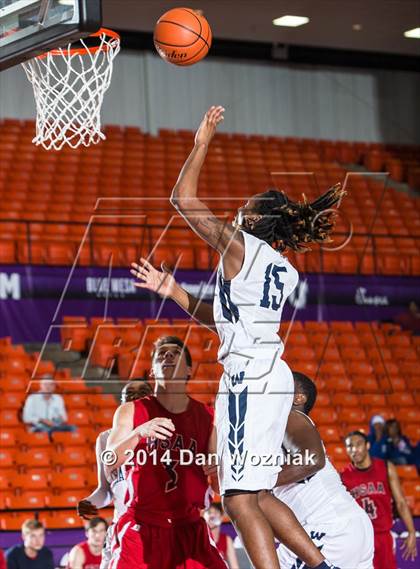 Thumbnail 1 in Dallas HSAA Blue vs. Wyatt (DFW Basketball Challenge) photogallery.