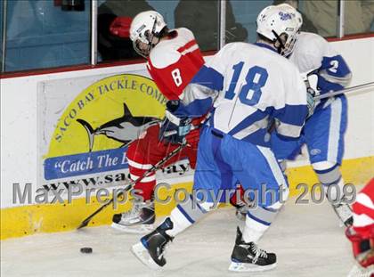Thumbnail 1 in Kennebunk vs Spaulding (Maine Hockey Invitational) photogallery.