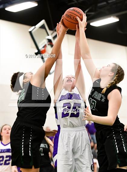 Thumbnail 2 in Community Christian vs. St. Paul's Prep (Texas Division TCAF 2 State Semi-Finals) photogallery.