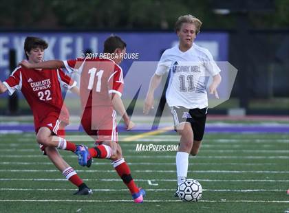 Thumbnail 3 in Charlotte Catholic vs. Ardrey Kell photogallery.