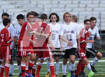 Thumbnail 2 in Charlotte Catholic vs. Ardrey Kell photogallery.