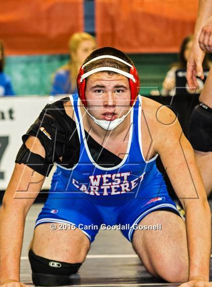 Thumbnail 3 in NCHSAA State 3A Wrestling Championships  photogallery.