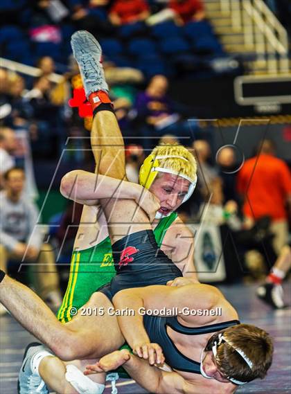 Thumbnail 1 in NCHSAA State 3A Wrestling Championships  photogallery.