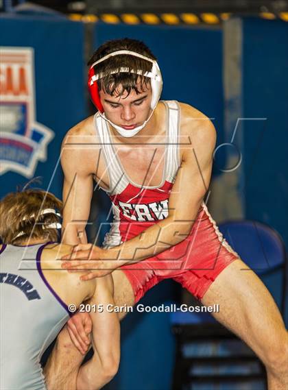 Thumbnail 1 in NCHSAA State 3A Wrestling Championships  photogallery.