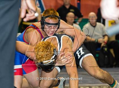 Thumbnail 2 in NCHSAA State 3A Wrestling Championships  photogallery.