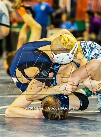 Thumbnail 2 in NCHSAA State 3A Wrestling Championships  photogallery.