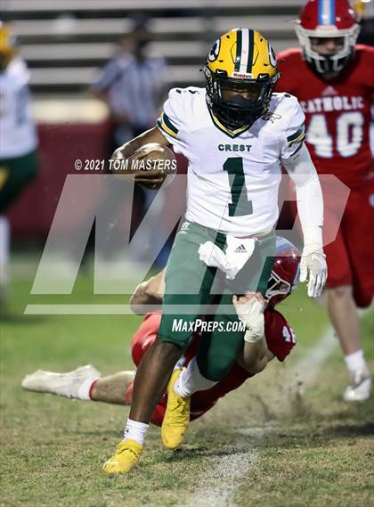 Thumbnail 1 in Crest @ Charlotte Catholic (NCHSAA 3A Round 1) photogallery.