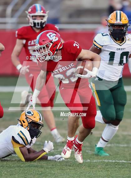 Thumbnail 2 in Crest @ Charlotte Catholic (NCHSAA 3A Round 1) photogallery.