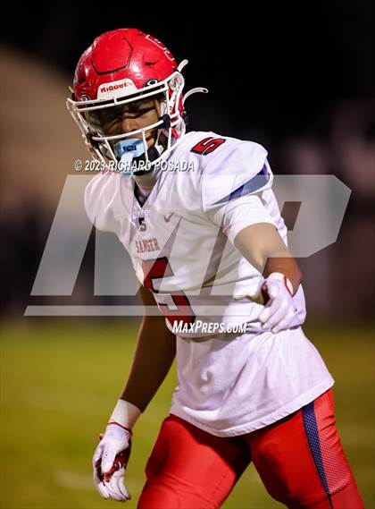 Thumbnail 1 in Sanger @ Clovis East (CIF CS D1 Qtr Final) photogallery.