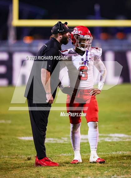 Thumbnail 1 in Sanger @ Clovis East (CIF CS D1 Qtr Final) photogallery.