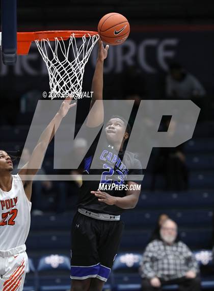 Thumbnail 1 in Capital Christian vs. Poly (MaxPreps MLK Classic) photogallery.
