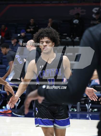 Thumbnail 1 in Capital Christian vs. Poly (MaxPreps MLK Classic) photogallery.