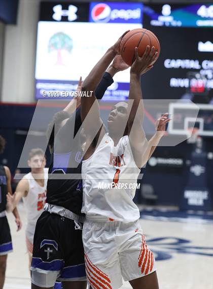 Thumbnail 1 in Capital Christian vs. Poly (MaxPreps MLK Classic) photogallery.